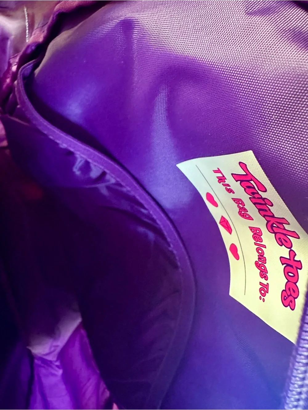 Skechers Twinkle Toes Iridescent Pink & Purple Kids Backpack